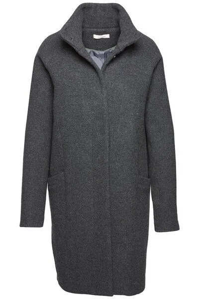 Wunderwerk Wunderwerk Damen Mantel aus Schurwolle, "O-shape coat", Grau (384 dark grey melange), – Produktbild 3 von 4