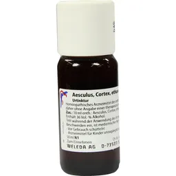 Weleda WELEDA AESCULUS CORTEX äth.Decoct.Urtinktur D 1 50 ml Dilution – Produktbild 1 von 1