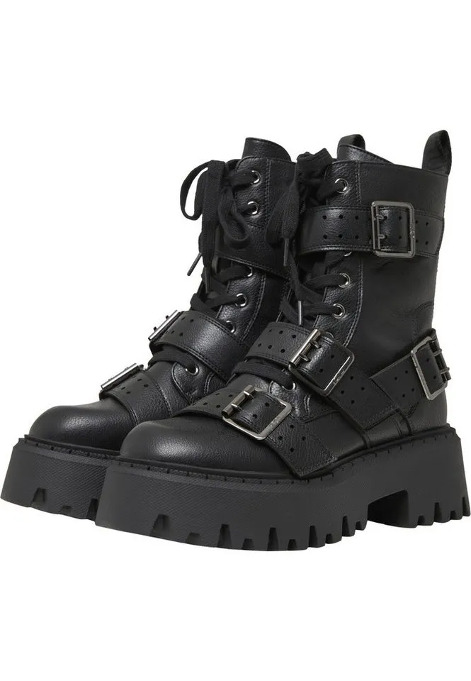 Buffalo Buffalo ASPEN BIKER - VEGAN NAPPA Stiefel, Schwarz, – Produktbild 1 von 5