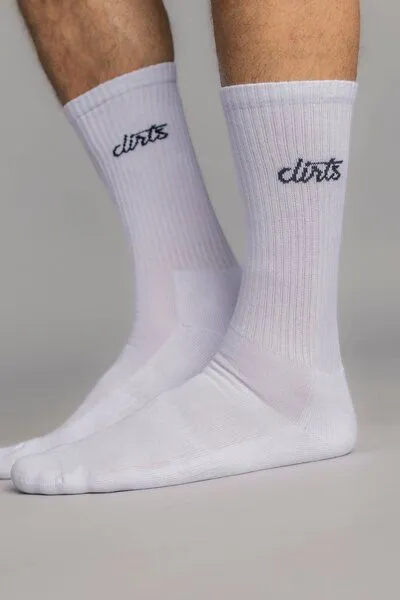 DIRTS dirts Classic Logo Socks, White, – Produktbild 1 von 2