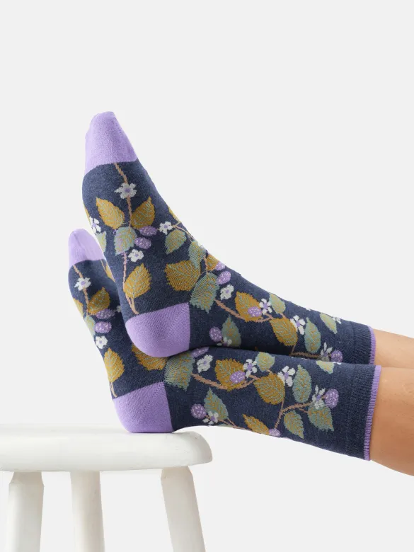 Thought Socken Modell: Blackberry Bramle, Indigo blue marl, – Produktbild 1 von 1