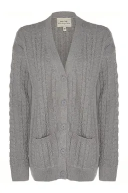 Will's Vegan Store Will's Vegan Store Damen vegan Strickjacke Grobstrick Grau – Produktbild 1 von 1