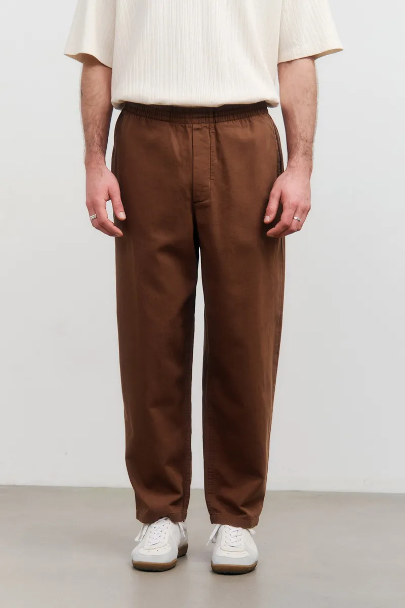 Rotholz Rotholz Herren vegan Hose Weites Bein Braun, Braun, – Produktbild 2 von 2