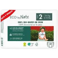 ECO by Naty ECO by Naty Windel, Gr. 2 (3-6 kg), aus FSC-zertifiziertem Zellstoff, 33 Stk. – Produktbild 1 von 1