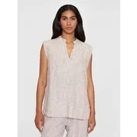 KnowledgeCotton Apparel KnowledgeCotton Apparel Gestreiftes Leinen-Top SLEEVELESS aus Bio-Leinen – Produktbild 1 von 1