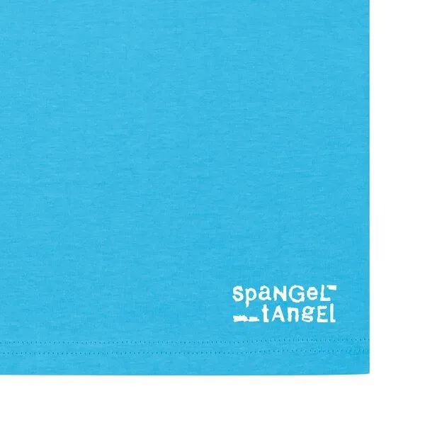 Spangeltangel Spangeltangel T-Shirt bedruckt, Axolotl, nachhaltig, Tiere, Unisex, lustig, Biobaumwolle, Türkis, – Produktbild 3 von 3