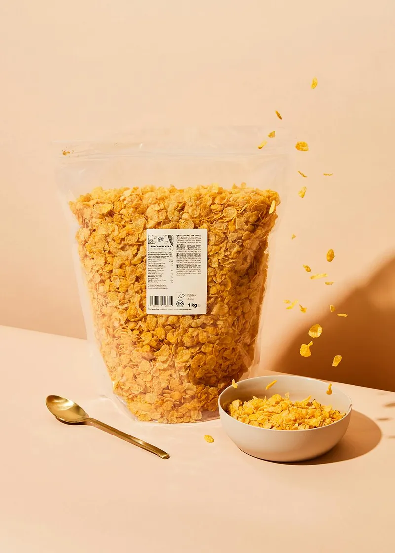 KoRo Bio Cornflakes ohne Zuckerzusatz 1 kg – Produktbild 2 von 5