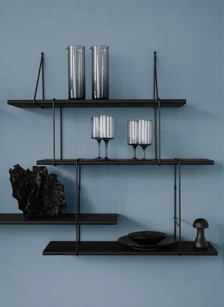 Hausen Hausen Wandregal LINK Trio shelf black / black, Black, – Produktbild 3 von 4