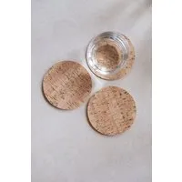Clarissakork Clarissakork 6er Set Glasuntersetzer aus Kork, Natur, – Produktbild 1 von 1