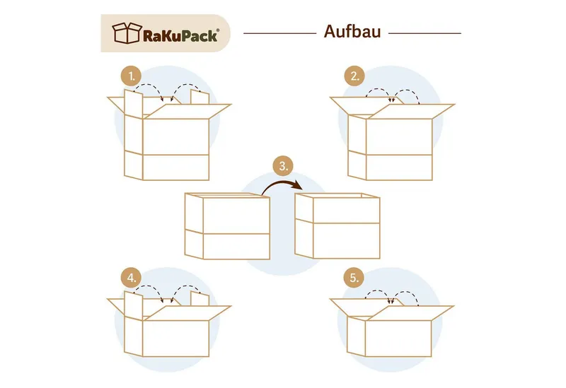 RaKuPack Versandkarton Faltkarton Verpackungskarton Faltschachtel Warensendung braun, 25 Stück 150x90x90mm Karton Kartonage Wellpappkarton versch. Größen – Produktbild 4 von 4