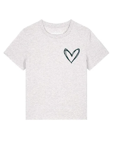 watapparel watapparel T-Shirt Frauen Herzi, Cool heather grey, – Produktbild 1 von 2