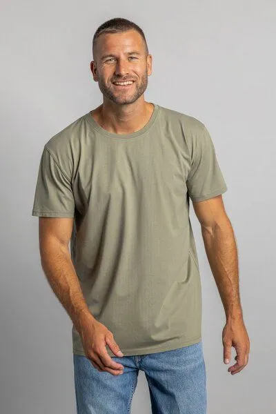 DIRTS dirts Premium Blank T-Shirt STANDARD, Dusty olive, – Produktbild 1 von 4