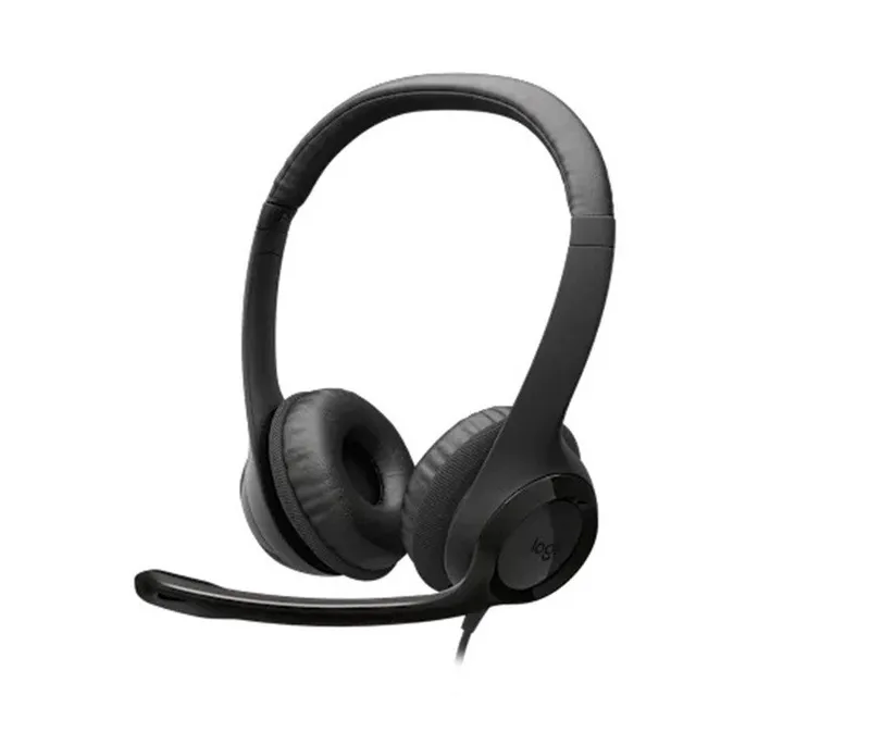 Logitech Logitech H390 Kabelgebundenes mit Mikrofon und Geräuschfilter, schwarz Stereo-Headset, Schwarz, – Produktbild 1 von 4
