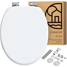 Casaria® Toilettensitz Weiß mit Absenkautomatik – Produktbild 1 von 1
