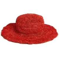 short'n'pietz short'n'pietz gehäkelter Sommerhut aus reinen Hanffasern, Rot, – Produktbild 2 von 3