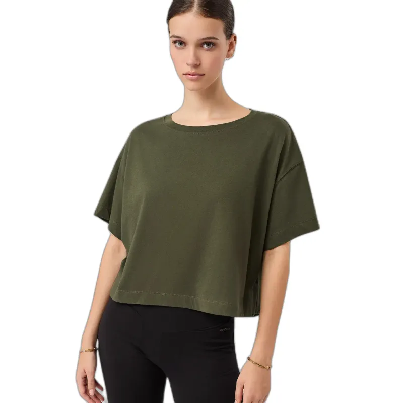 mandala Damen T-Shirt Mandala Boxy, Vert, – Produktbild 1 von 1