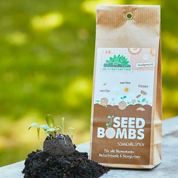 Die Stadtgärtner Die Stadtgärtner Seedbombs Sonnenblumen I 5 Samenbomben mit verschiedenen Sonnenblumen – Produktbild 1 von 4