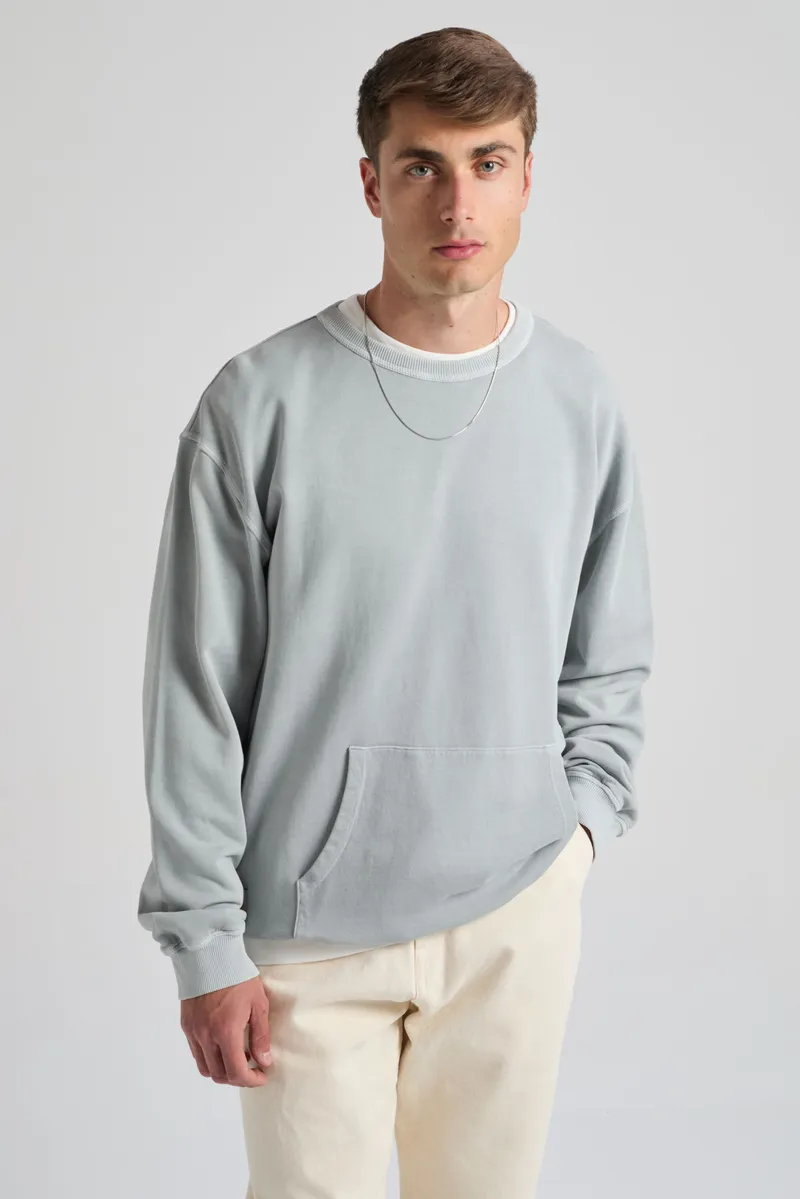 Trendsplant Trendsplant Herren vegan Sweatshirt Hangar Quarry Blue, Hellblau, – Produktbild 1 von 2