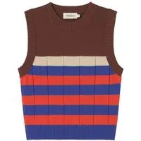 thinking mu thinking mu Damen Weste - Sherry Knitted Vest - aus Baumwolle, Multicolor orange (orange), – Produktbild 1 von 1