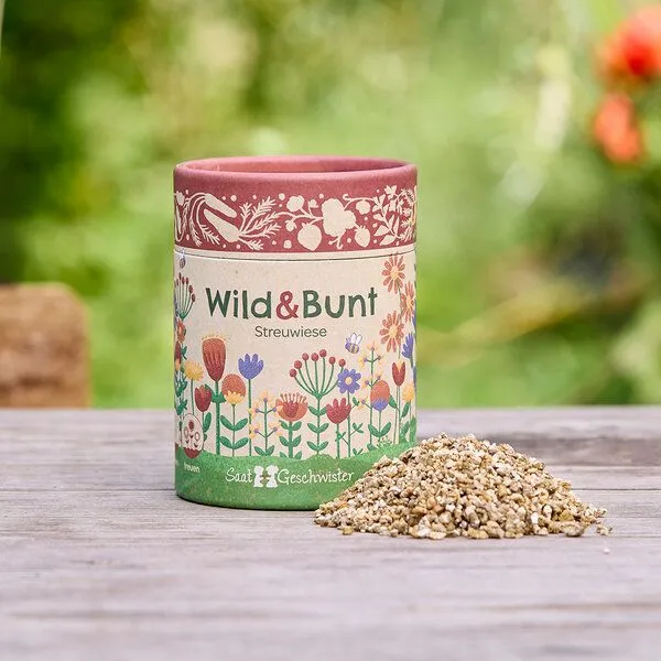 Die Stadtgärtner Die Stadtgärtner Wild & Bunt I Blumenmischung und Samenmischung I Streuwiese I Geschenk für Gärtner und Naturfreunde – Produktbild 1 von 2