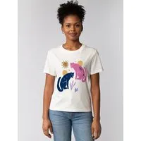 watapparel watapparel T-Shirt Frauen Love and flex, Off white, – Produktbild 1 von 1