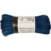 Geschenkbänder aus Bast 75 x 100 cm, 50 g, blau – Produktbild 1 von 1