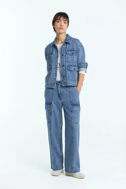 Kings Of Indigo Kings Of Indigo Damen vegan Jeans Yata Jim Mid Marble Blau – Produktbild 1 von 1
