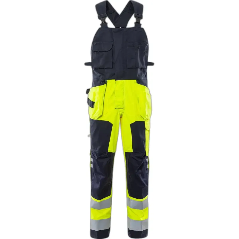 Fristads Warnschutz-Latzhose Klasse 2 Fristads 1075 ATHS, Bleu, – Produktbild 1 von 2