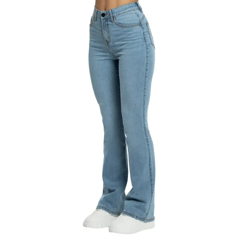 Gym Glamour Lange Flared Jeans Damen Gym Glamour Perfect, Bleu, – Produktbild 1 von 1