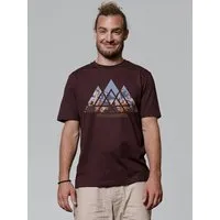 watapparel watapparel T-Shirt Unisex Geometric Landscape, Red brown, – Produktbild 1 von 1