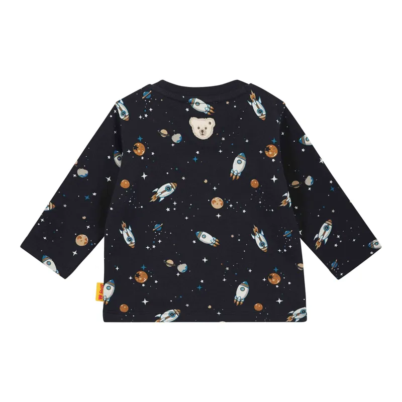 Steiff Steiff Sweatshirt Weltall, Blau | mehrfarbig, – Produktbild 1 von 3