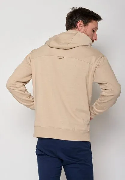 GreenBomb GREENBOMB Bike Knut Joy - Bequemer Hoodie aus Bio-Baumwolle / hochwertiger Print / GOTS / Fair & Vegan, Braun (latte), – Produktbild 2 von 4