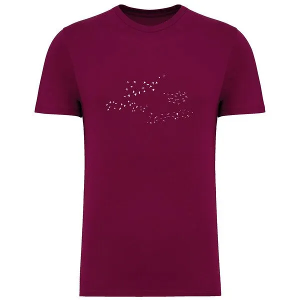 Greenspired Greenspired Basic Bio T-Shirt Skybirds Nr. 4 ( 155g/m²) XXS - 5 XL, Lila, – Produktbild 1 von 1
