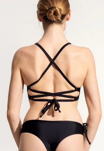 Oy Oy Surf Bikini Oberteil „Goby“, Schwarz, – Produktbild 2 von 4