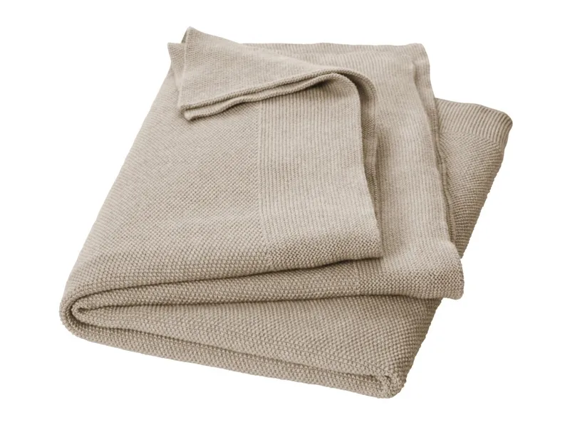 HANS NATUR HANS NATUR Babydecke Bio-Baumwolle Perlenstrick Maße 80 x 95 cm, Braun, – Produktbild 1 von 2