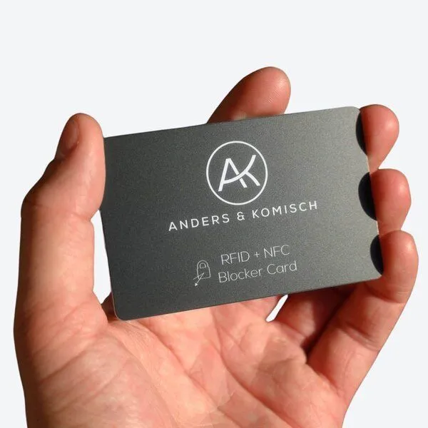 ANDERS & KOMISCH ANDERS & KOMISCH MINI DELUXE Slim Wallet mit RFID Schutz und Münzfach, Black, – Produktbild 2 von 5