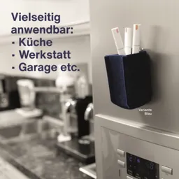 magnetoplan magnetoplan Stifteköcher "ecoAware" SMALL 60 x 100 x 60 mm, RC-PET Filz grau – Produktbild 1 von 1