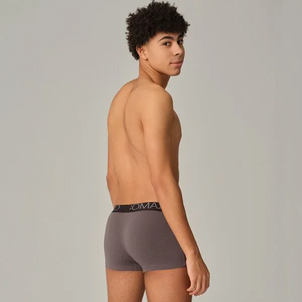 comazo|earth comazo|earth Fairtrade Pants kurz 3-er Pack | GOTS zertifiziert, Schwarz/anthrazit mix, – Produktbild 4 von 4
