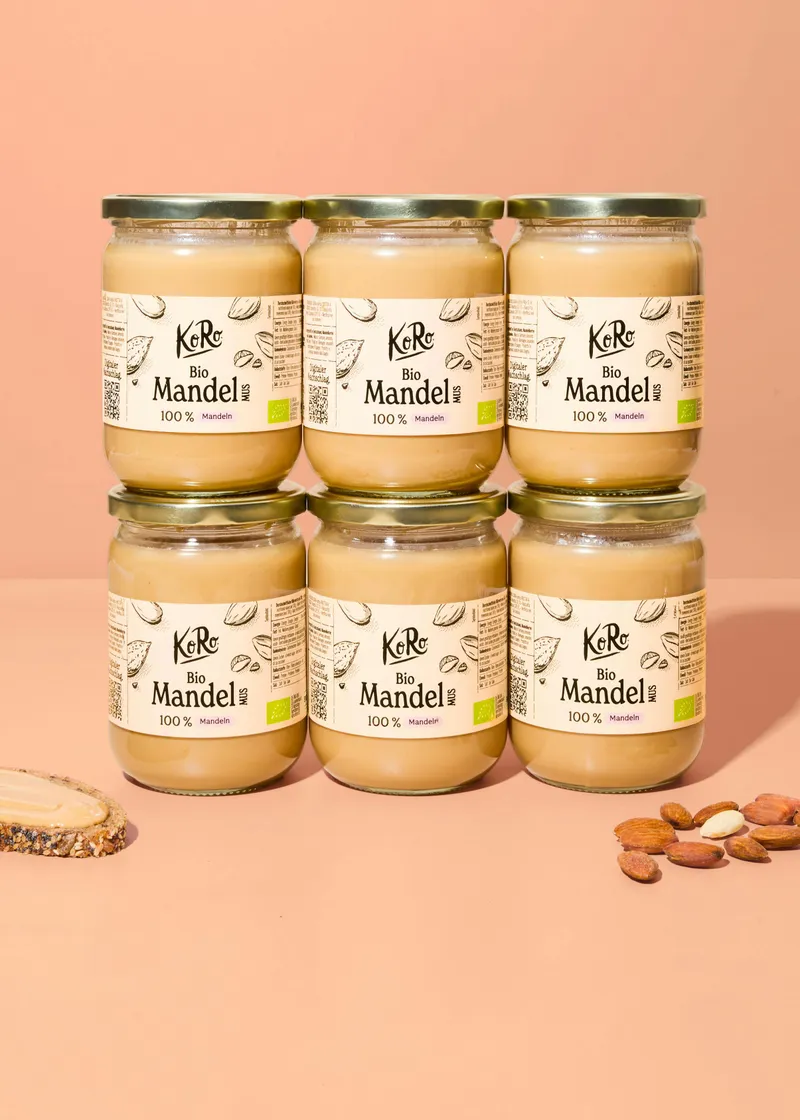KoRo Weißes Bio Mandelmus | 6 x 500 g – Produktbild 2 von 5