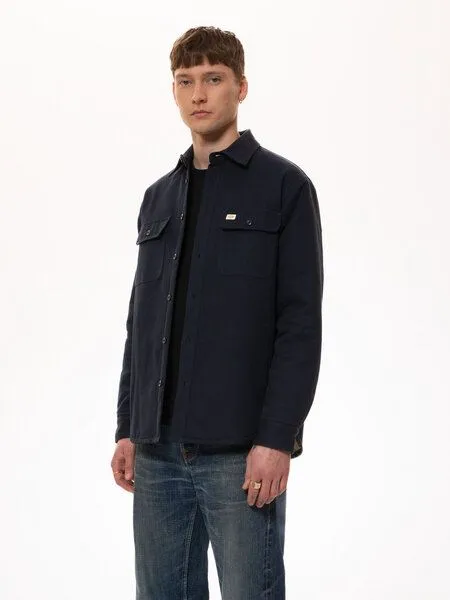 Nudie Jeans Nudie Jeans Hemdjacke Glenn Padded Shirt, Navy (blau), – Produktbild 1 von 3