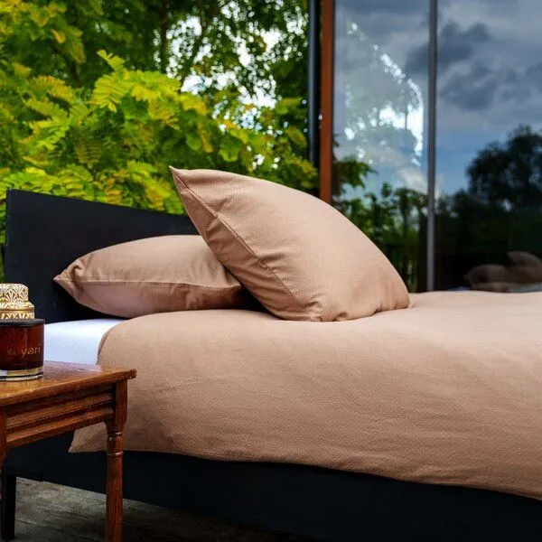 Kayori Kayori Watari Bettwäsche Leinen, Mocca, – Produktbild 1 von 3