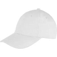 Result Genuine Recycled Result Genuine Recycled Unisex Baseball -Kappe mit flachem Profil aus recyceltem Polyester, Weiss, – Produktbild 1 von 1