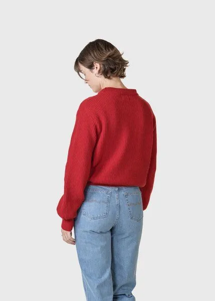 Klitmøller Collective Klitmøller Collective Merino-Pullover Modell: Gerda, Red (rot), – Produktbild 2 von 4