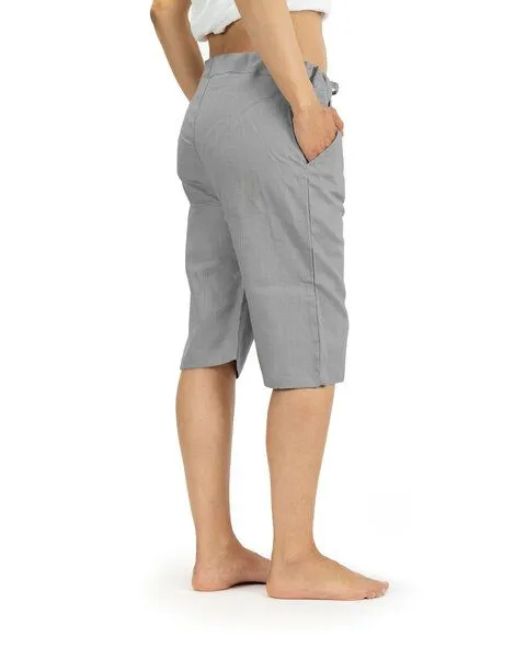 SCHAZAD Leinenshort von SCHAZAD, Hellgrau, – Produktbild 2 von 3