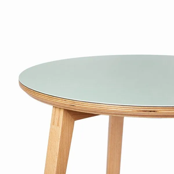 klotzaufklotz klotzaufklotz Beistelltisch Linoleum, Blassgrün, – Produktbild 2 von 4