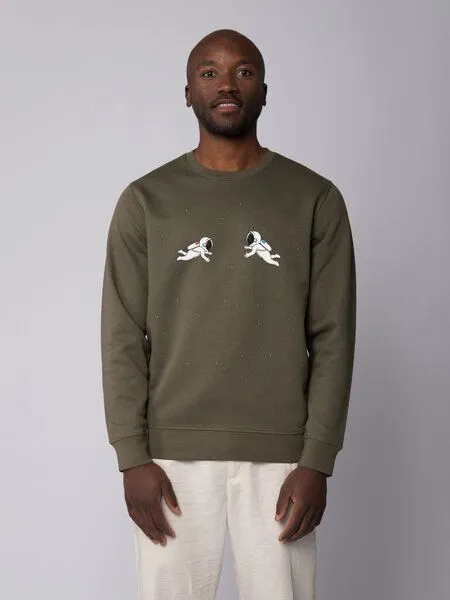 watapparel watapparel Sweatshirt Unisex Space love, Khaki, – Produktbild 2 von 3