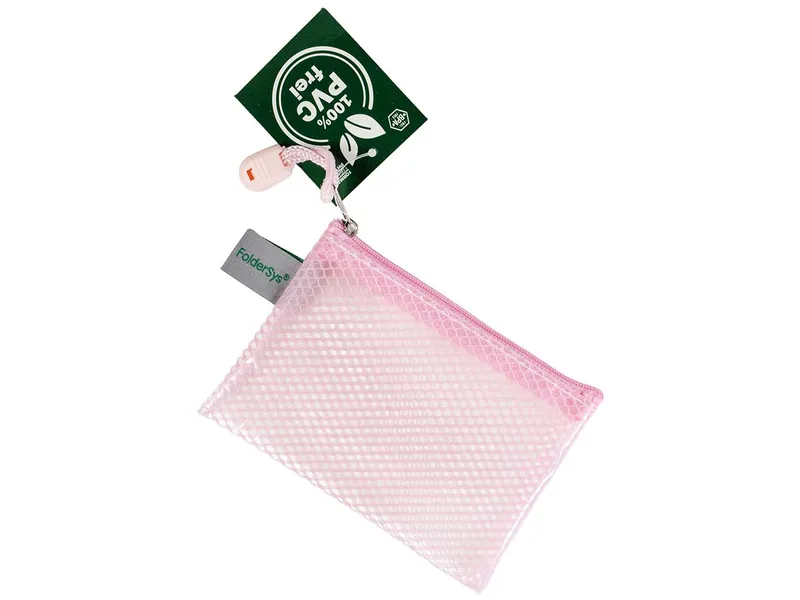 FolderSys FolderSys Kleinkram-Beutel "Candy Bag" mit RV, DIN A7, EVA, pastell rosé transparent – Produktbild 1 von 1