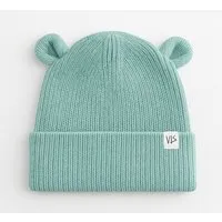 vis wear vis wear Bear Organic Baby Mütze, Grün, – Produktbild 1 von 1