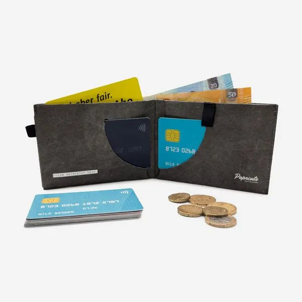 paprcuts paprcuts RFID Portemonnaie Pro, Funky fox (schwarz), – Produktbild 3 von 4