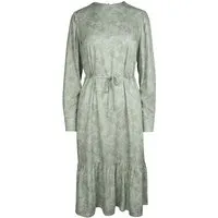 Bleed bleed Damen-Midikleid "Mossy" mit Bindegürtel, grün, Gr. S – Produktbild 1 von 1